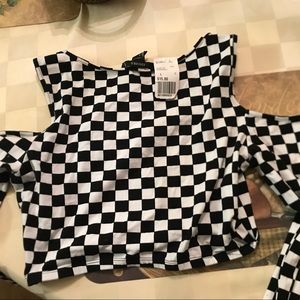 Checkered Crop Top
